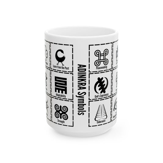 Adinkra MULTI Symbols Coffee Mug