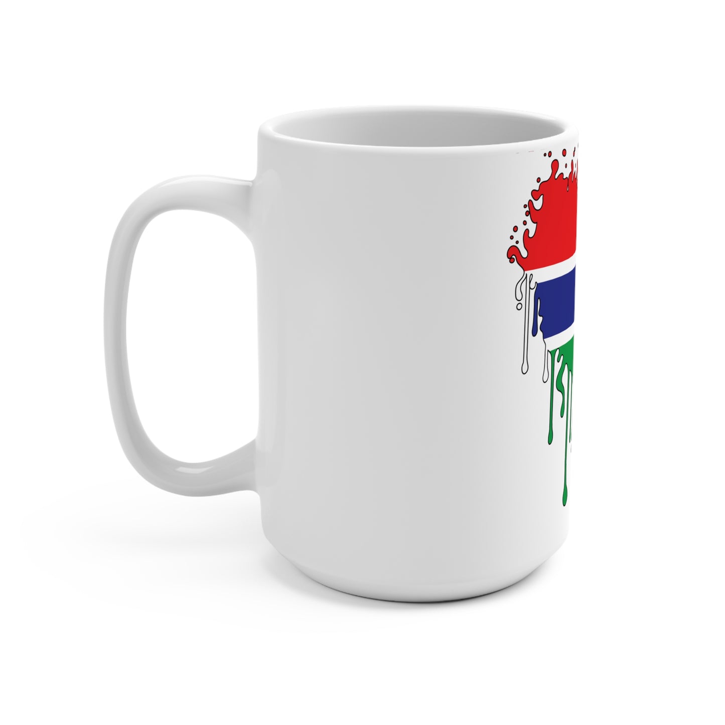 The Gambia Flag Drip Coffee Mug 15oz