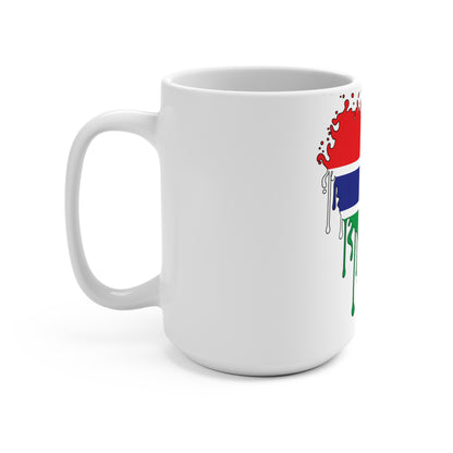 The Gambia Flag Drip Coffee Mug 15oz