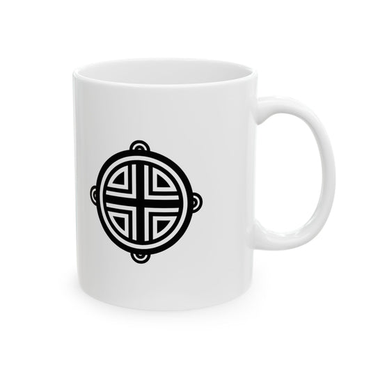 Ohene Kra Konmunde: Adinkra Symbol Coffee Mug