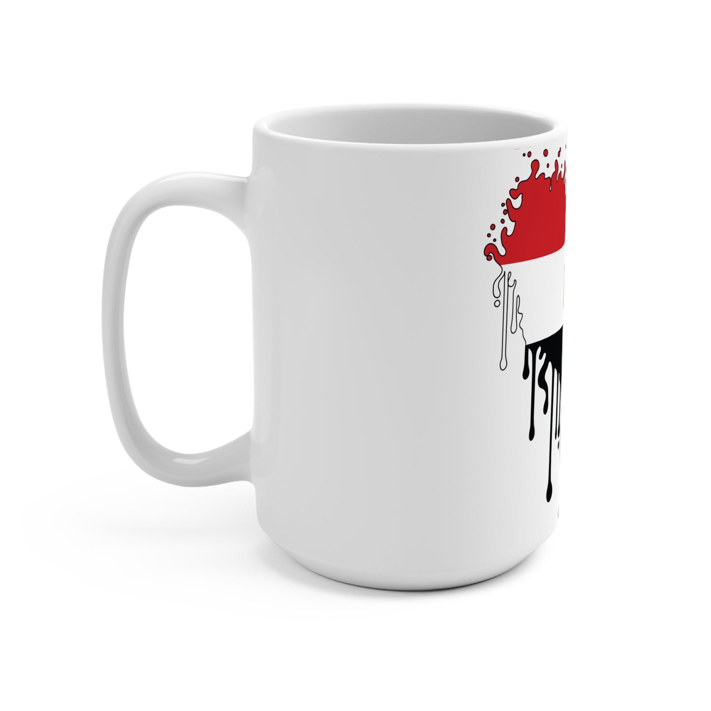 Egypt Flag Drip Coffee Mug 15oz