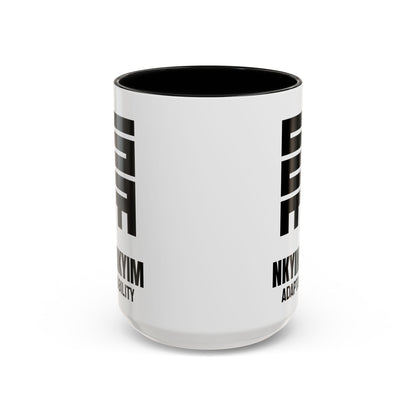 Adinkra Symbol Coffee Mug NKYINKYIM - Progress & Adaptability
