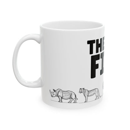 African Big 5 Animals Coffee Mug | Safari Wildlife Ceramic Gift
