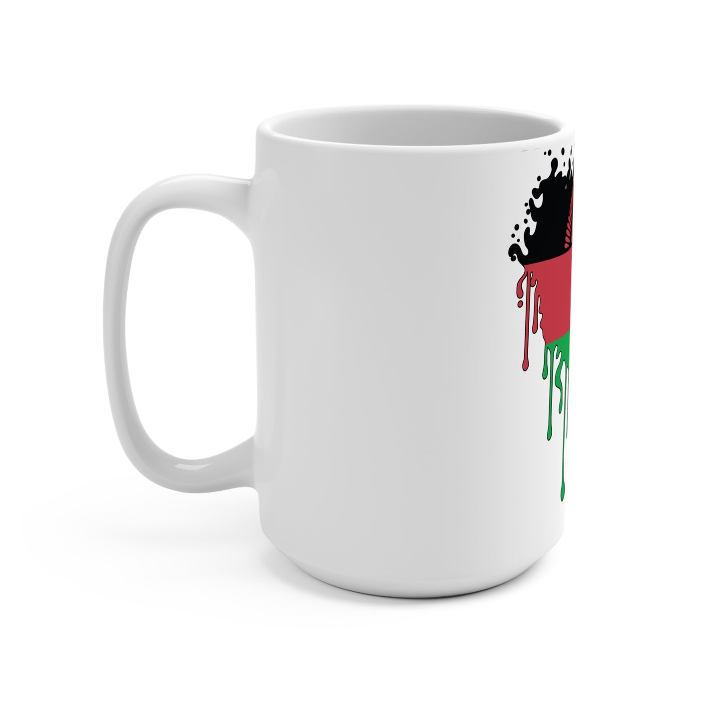 Malawi Flag Drip Coffee Mug 15oz