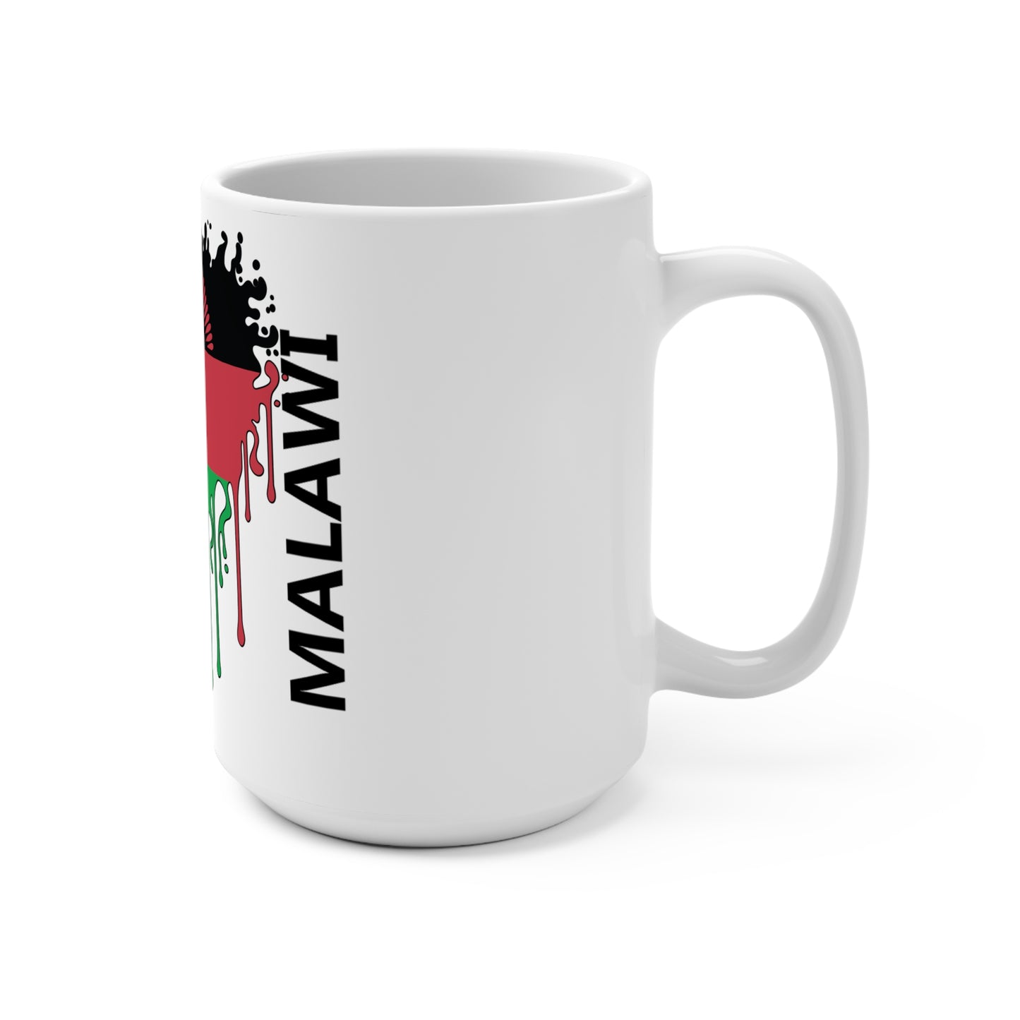 Malawi Flag Drip Coffee Mug 15oz