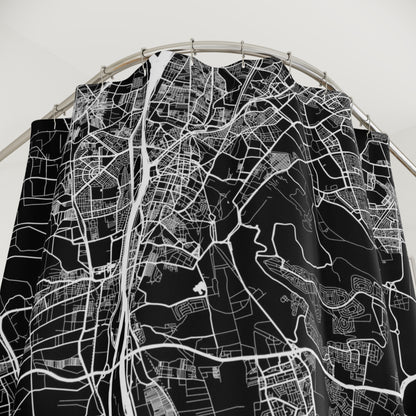 Cairo, Egypt City Map Print Shower Curtain