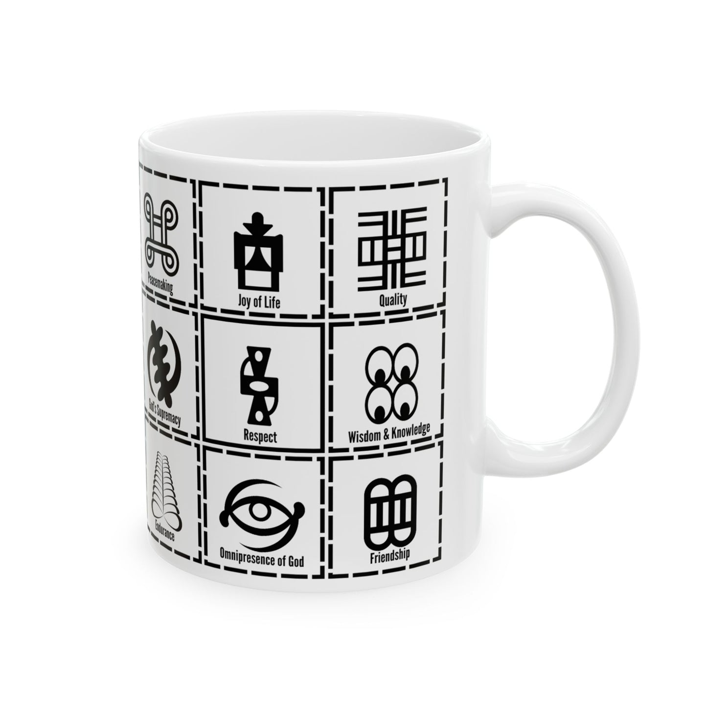 Adinkra MULTI Symbols Coffee Mug