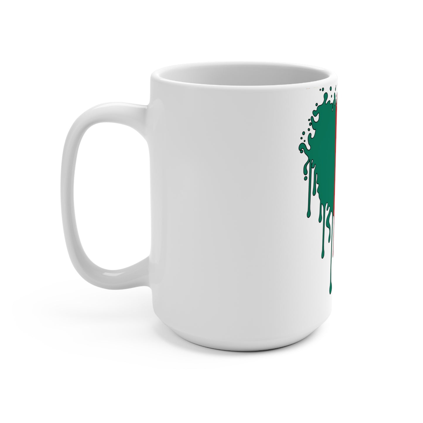 Cameroon Flag Drip Coffee Mug 15oz