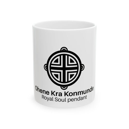 Adinkra Symbol: Ohene Kra Konmunde Coffee Mug