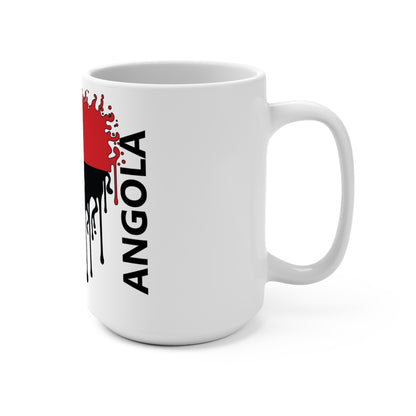 Angola Flag Drip Coffee Mug 15oz