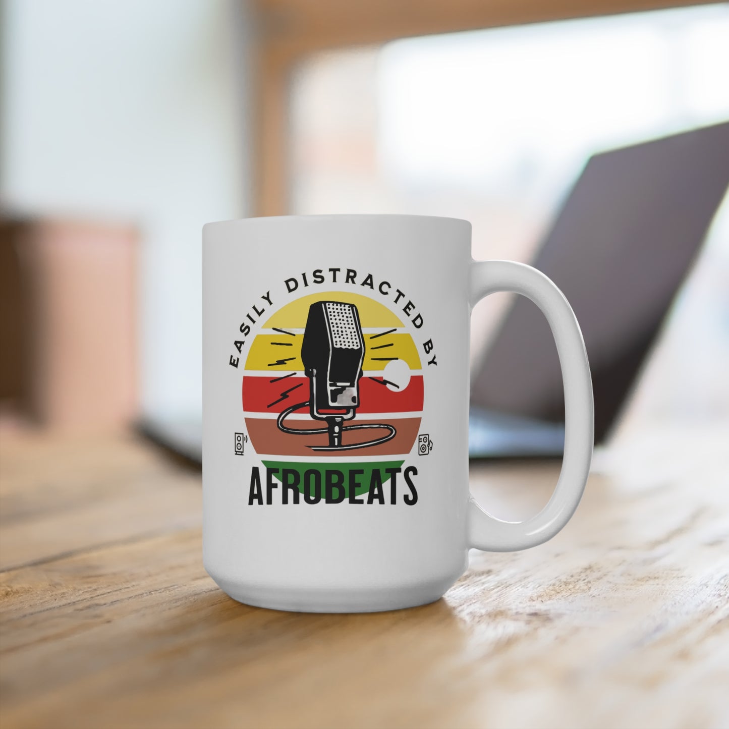Easily Distracted by Afrobeats Coffee Mug 15oz
