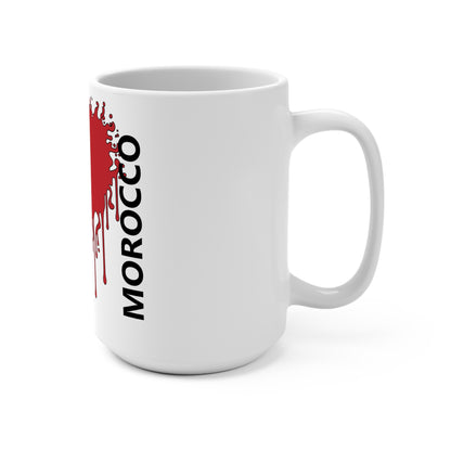 Morocco Flag Drip Coffee Mug 15oz