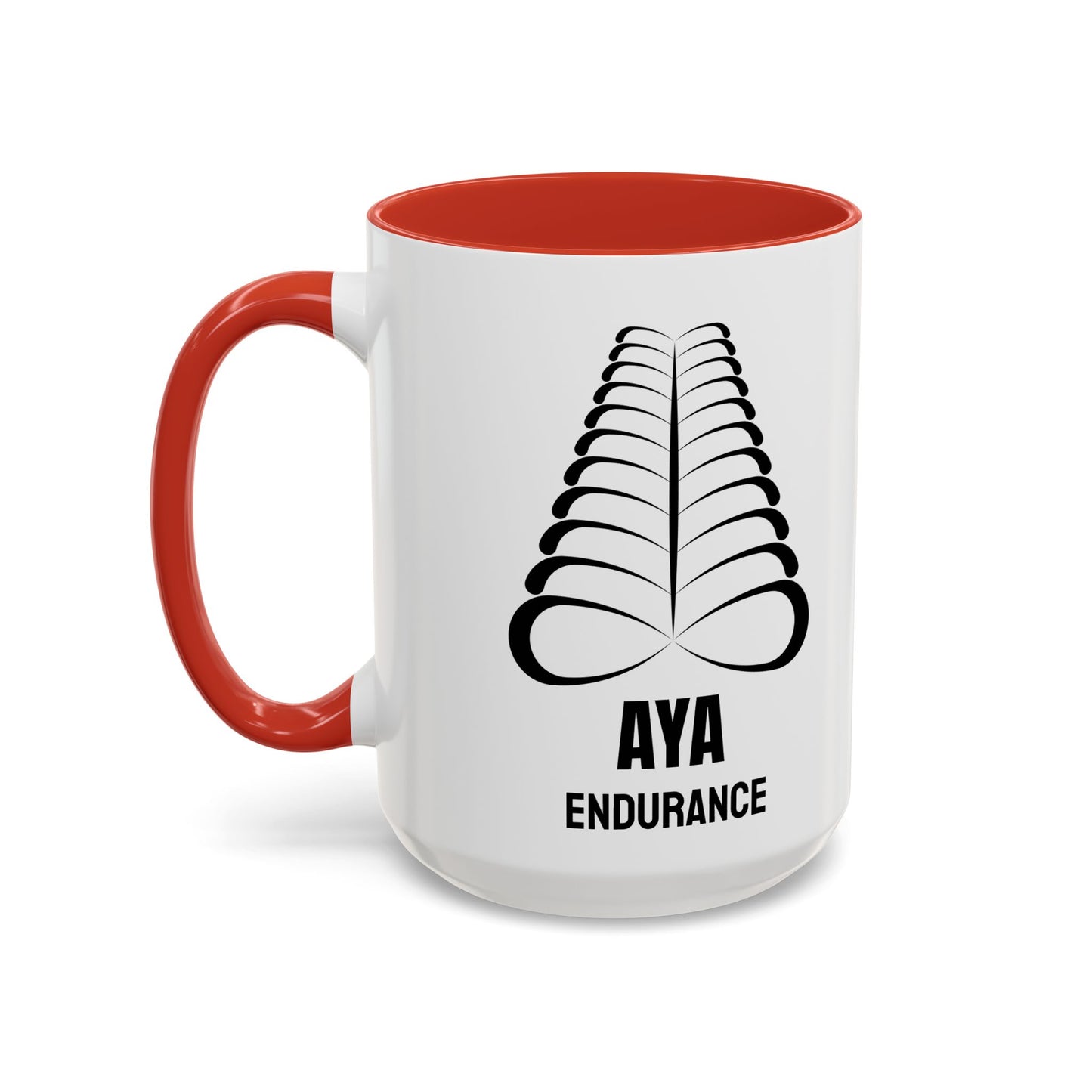 Adinkra Symbol Coffee Mug AYA - African Endurance & Resilience