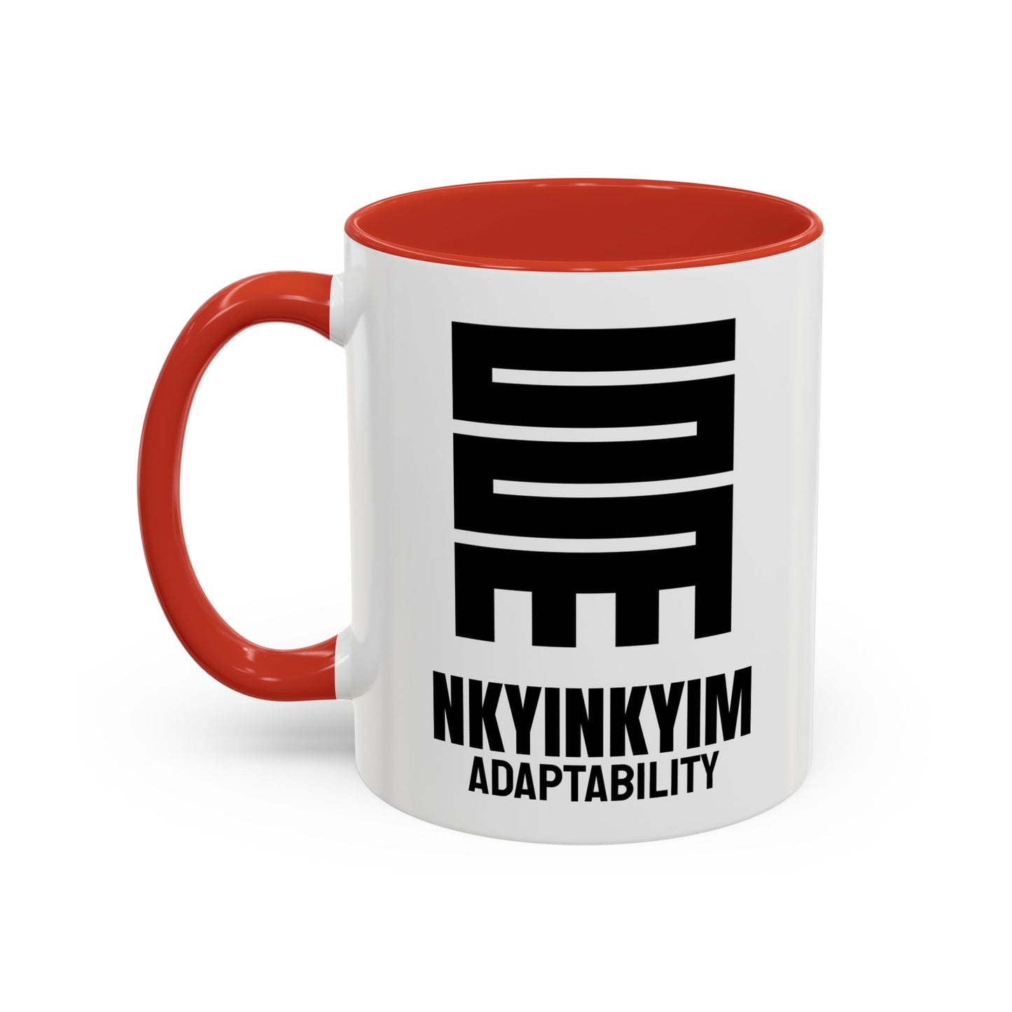 Adinkra Symbol Coffee Mug NKYINKYIM - Progress & Adaptability