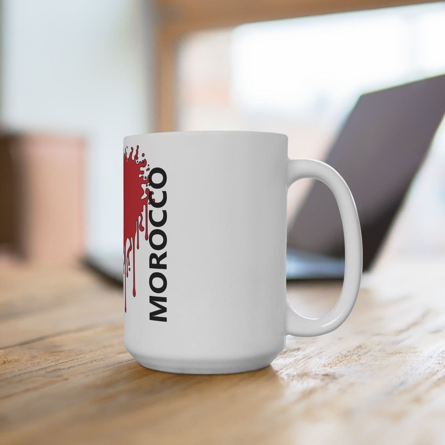 Morocco Flag Drip Coffee Mug 15oz