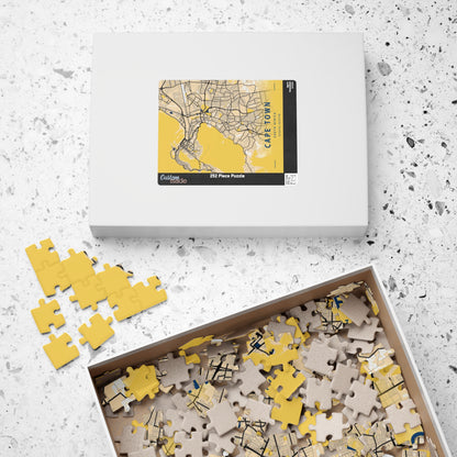 Cape Town South Africa Aerial View City Map Puzzle