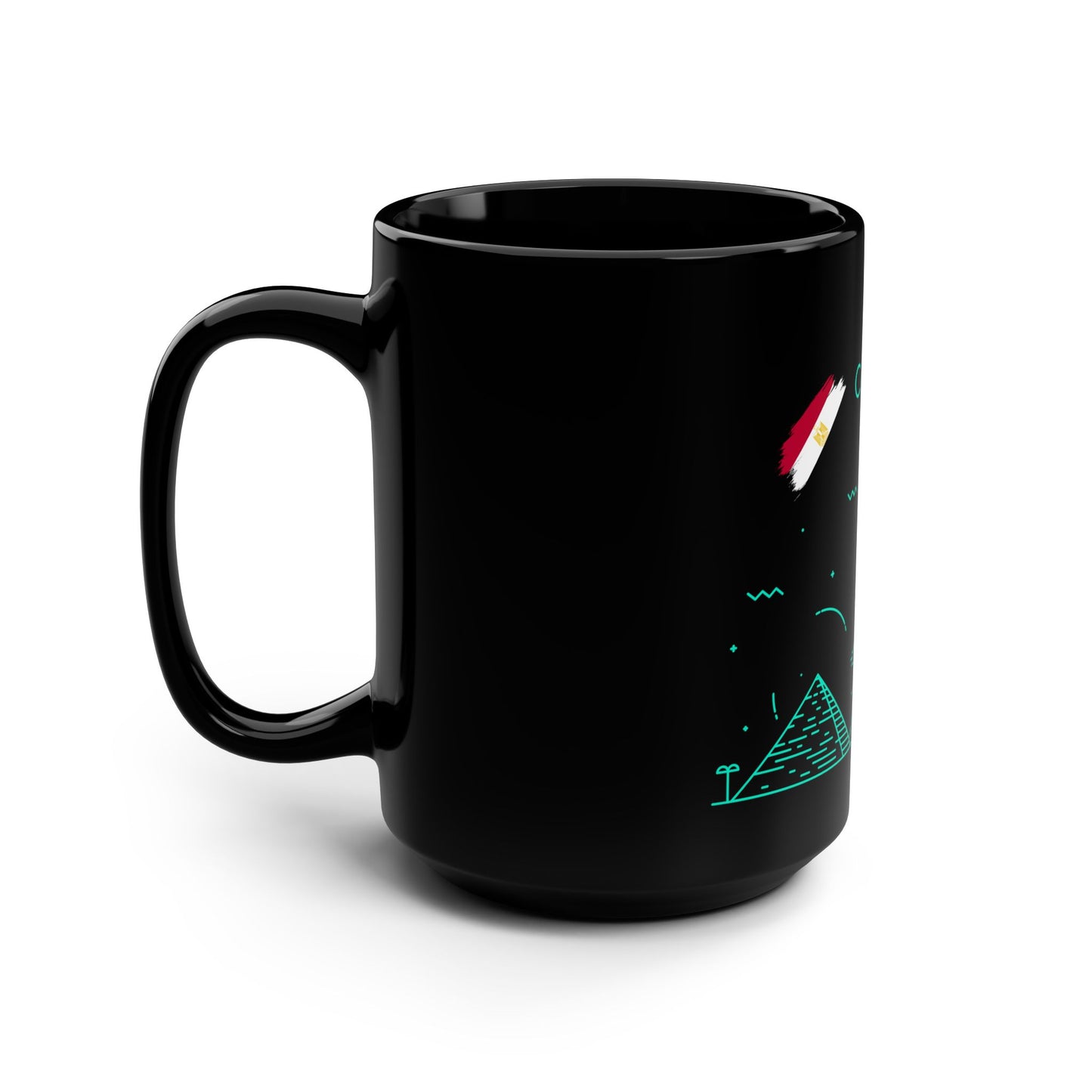 Cairo, Egypt Black Coffee Mug - 15oz