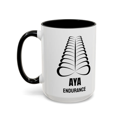 Adinkra Symbol Coffee Mug AYA - African Endurance & Resilience