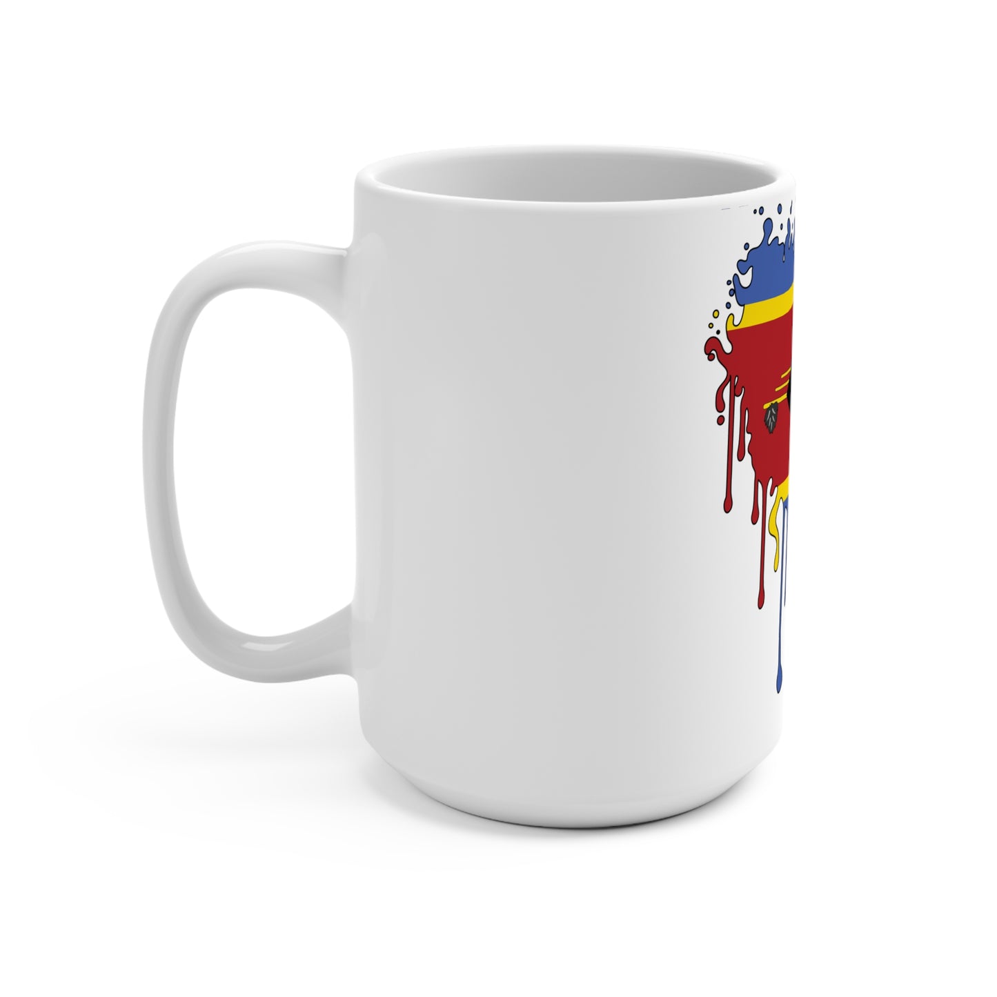 Eswatini Flag Drip Coffee Mug 15oz