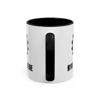 Adinkra Symbol Coffee Mug NYAME YE OHENE - African Faith & Royalty