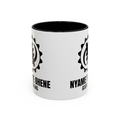 Adinkra Symbol Coffee Mug NYAME YE OHENE - African Faith & Royalty