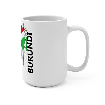 Burundi Flag Drip Coffee Mug 15oz