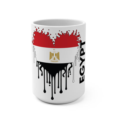 Egypt Flag Drip Coffee Mug 15oz