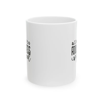 Allergic to Foolishness White Coffee Mug (2 Sizes)