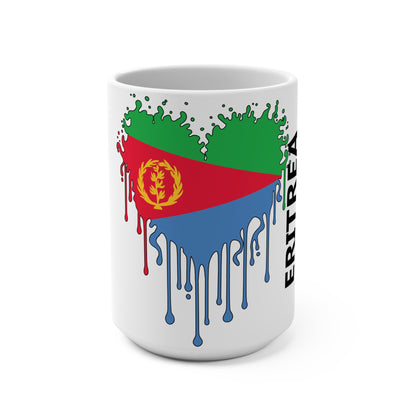 Eritrea Flag Drip Coffee Mug 15oz