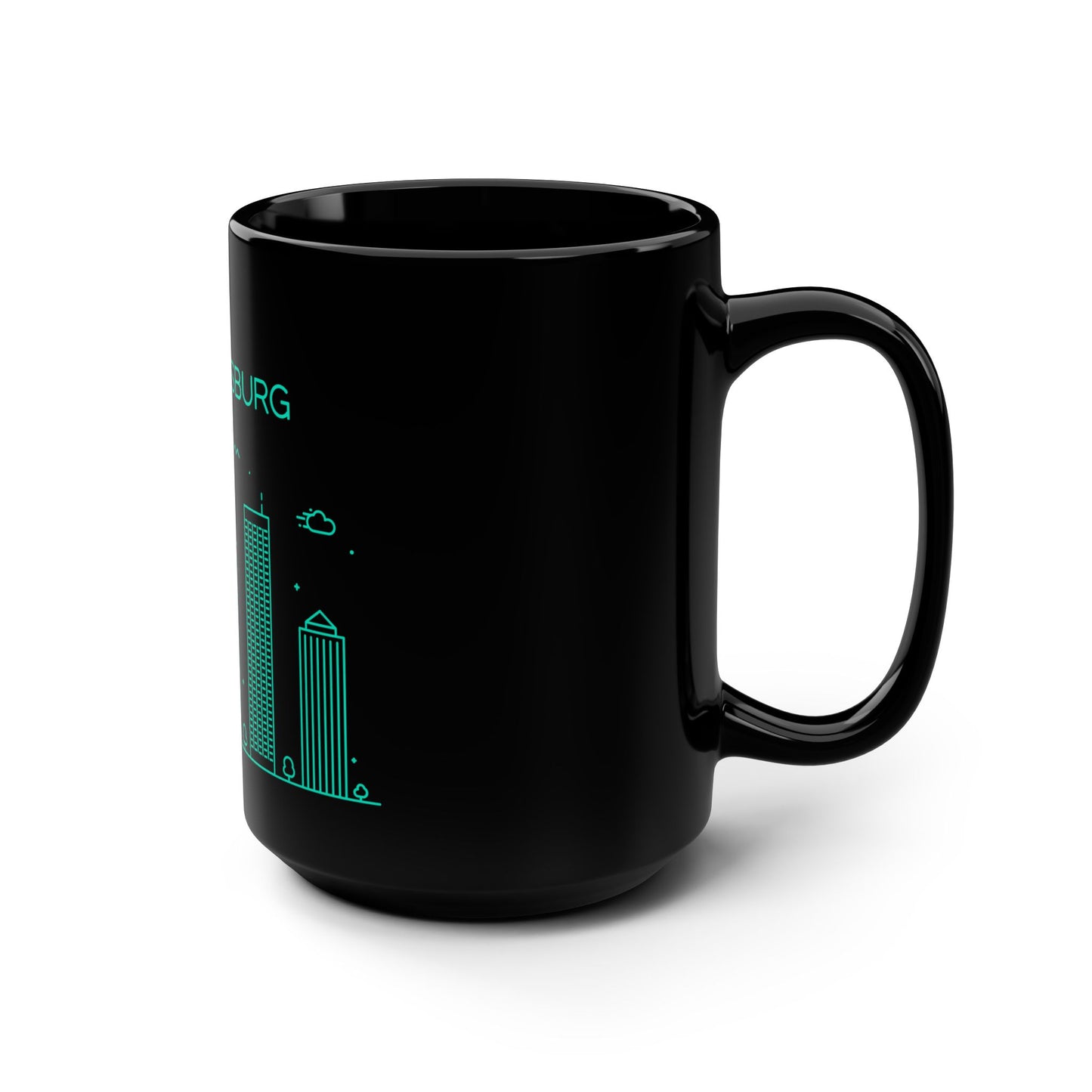 Johannesburg, South Africa Black Coffee Mug - 15oz