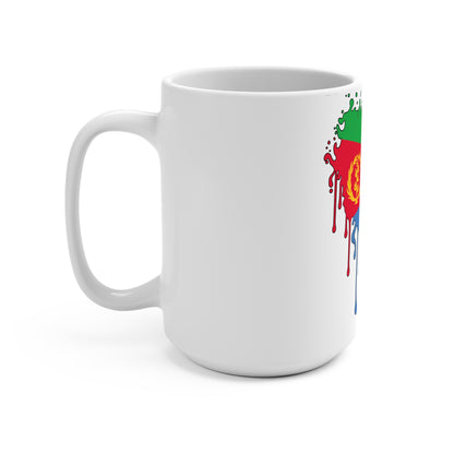 Eritrea Flag Drip Coffee Mug 15oz