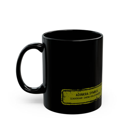 ADINKRA Symbol Coffee Mug Ohene Kra Konmunde - Leadership