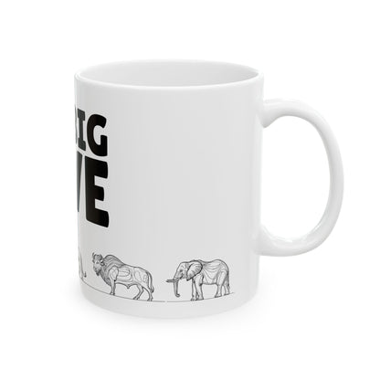 African Big 5 Animals Coffee Mug | Safari Wildlife Ceramic Gift