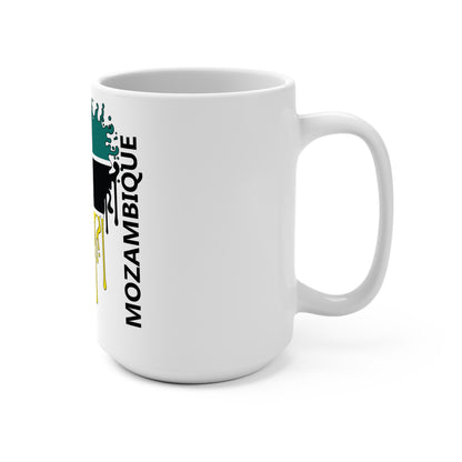 Mozambique Flag Drip Coffee Mug 15oz