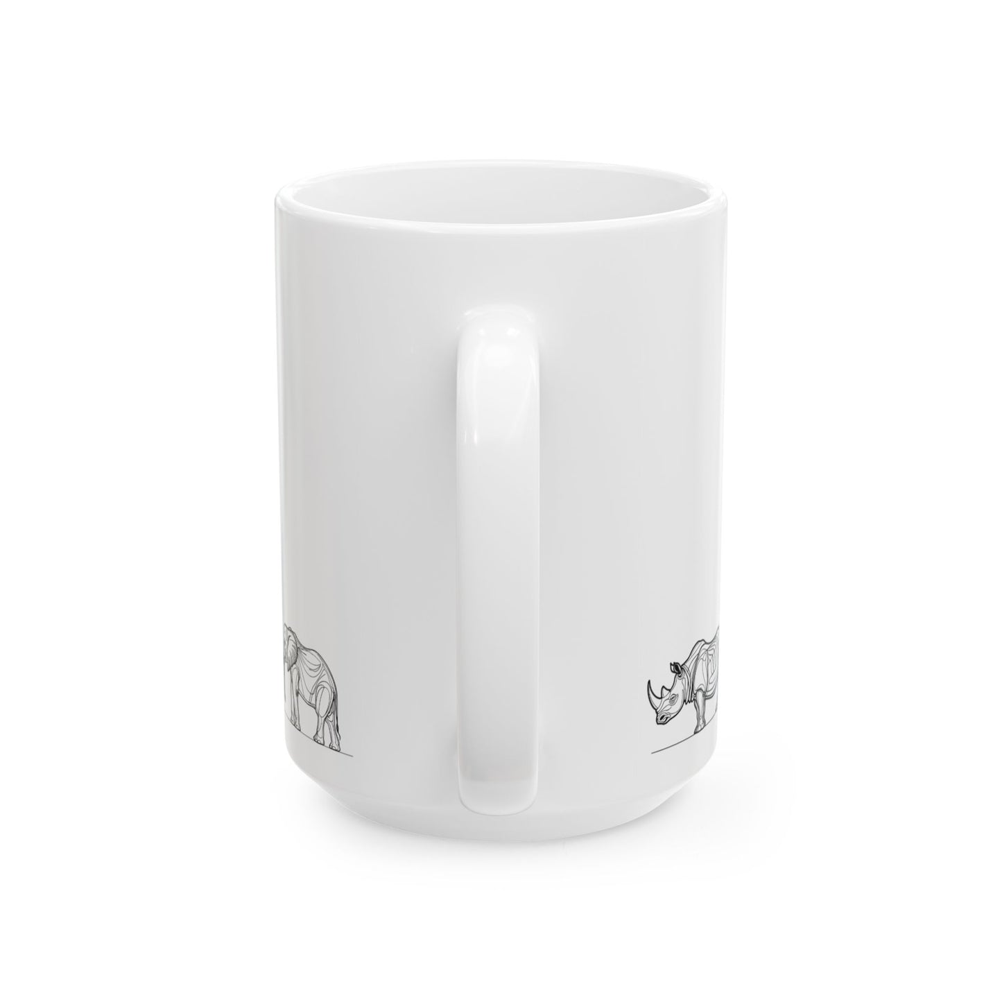 African Big 5 Animals Coffee Mug | Safari Wildlife Ceramic Gift