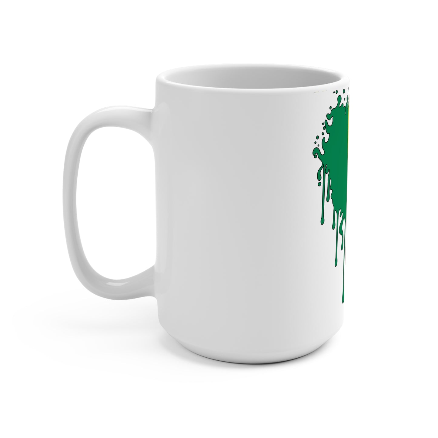 Benin Flag Drip Coffee Mug 15oz