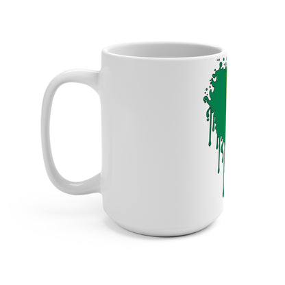 Benin Flag Drip Coffee Mug 15oz