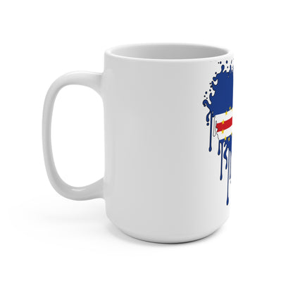 Cape Verde Flag Drip Coffee Mug 15oz