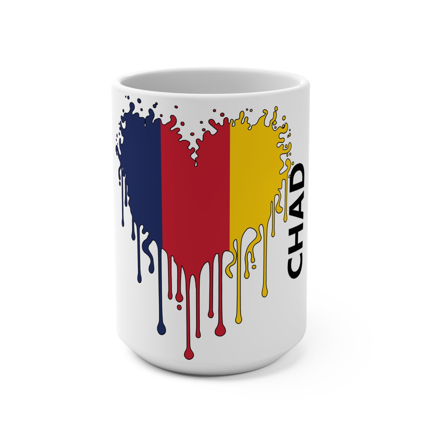 Chad Flag Drip Coffee Mug 15oz