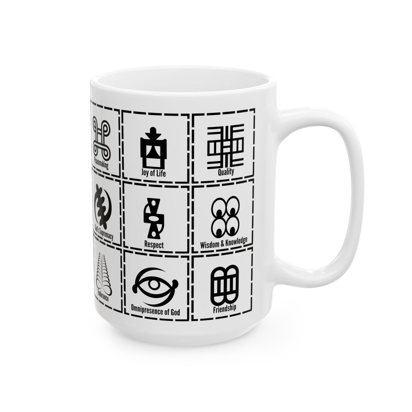 Adinkra MULTI Symbols Coffee Mug