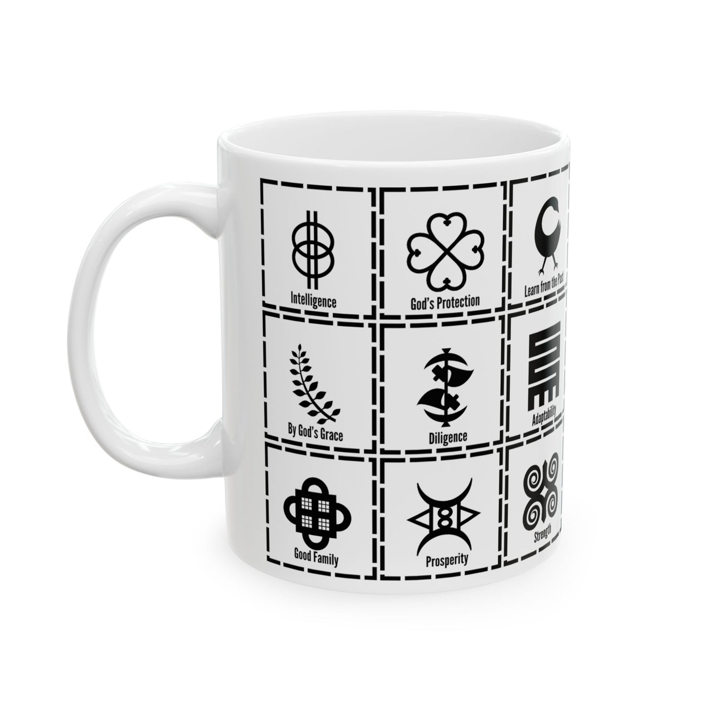 Adinkra MULTI Symbols Coffee Mug