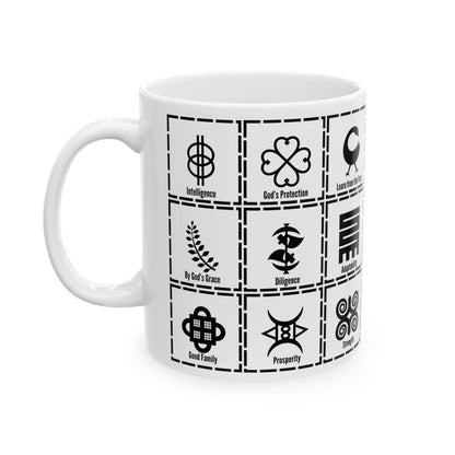 Adinkra MULTI Symbols Coffee Mug