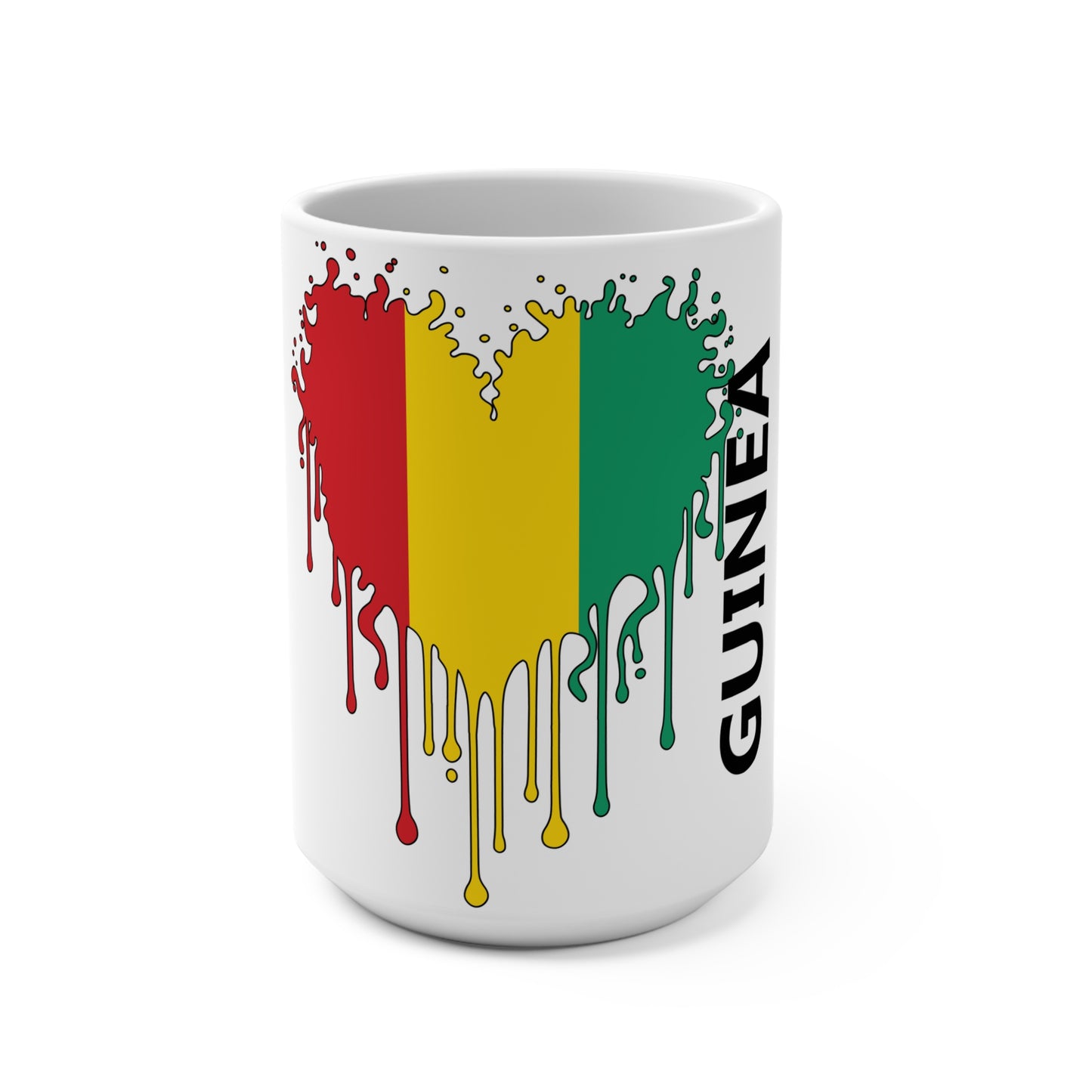 Guinea Flag Drip Coffee Mug 15oz