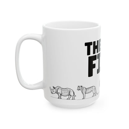 African Big 5 Animals Coffee Mug | Safari Wildlife Ceramic Gift