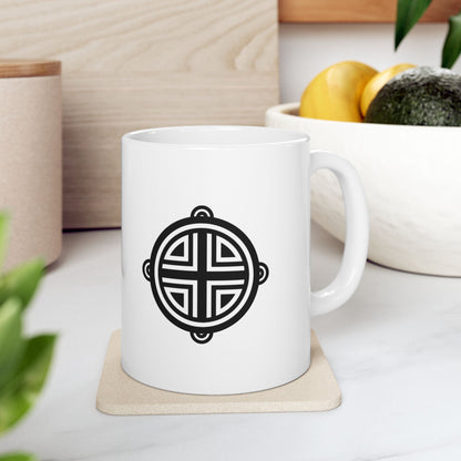 Ohene Kra Konmunde: Adinkra Symbol Coffee Mug
