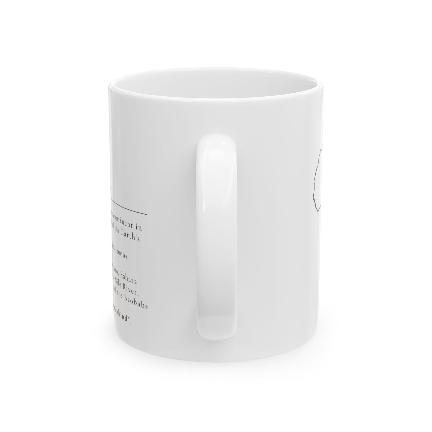 AFRICA Definition Ceramic Coffee Mug