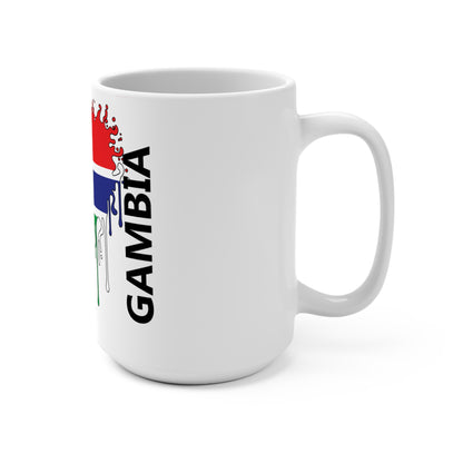 The Gambia Flag Drip Coffee Mug 15oz