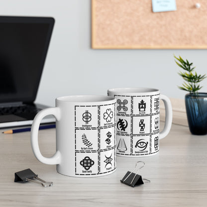 Adinkra MULTI Symbols Coffee Mug