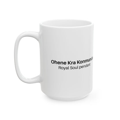 Ohene Kra Konmunde: Adinkra Symbol Coffee Mug