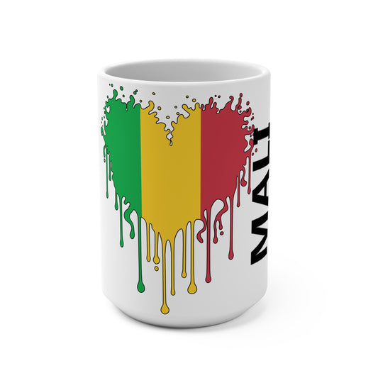 Mali Flag Drip Coffee Mug 15oz
